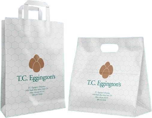 Custom Plastic Takeout Bag