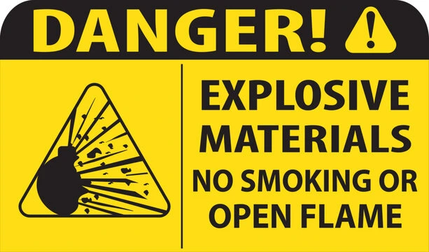 Explosive Sign