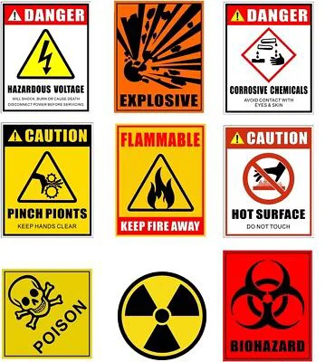 Flammable Explosive Signs