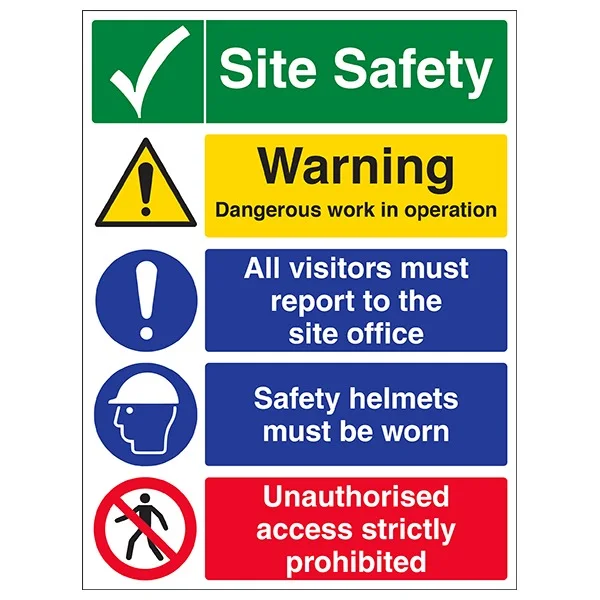 Safety Warning Hizard Signs
